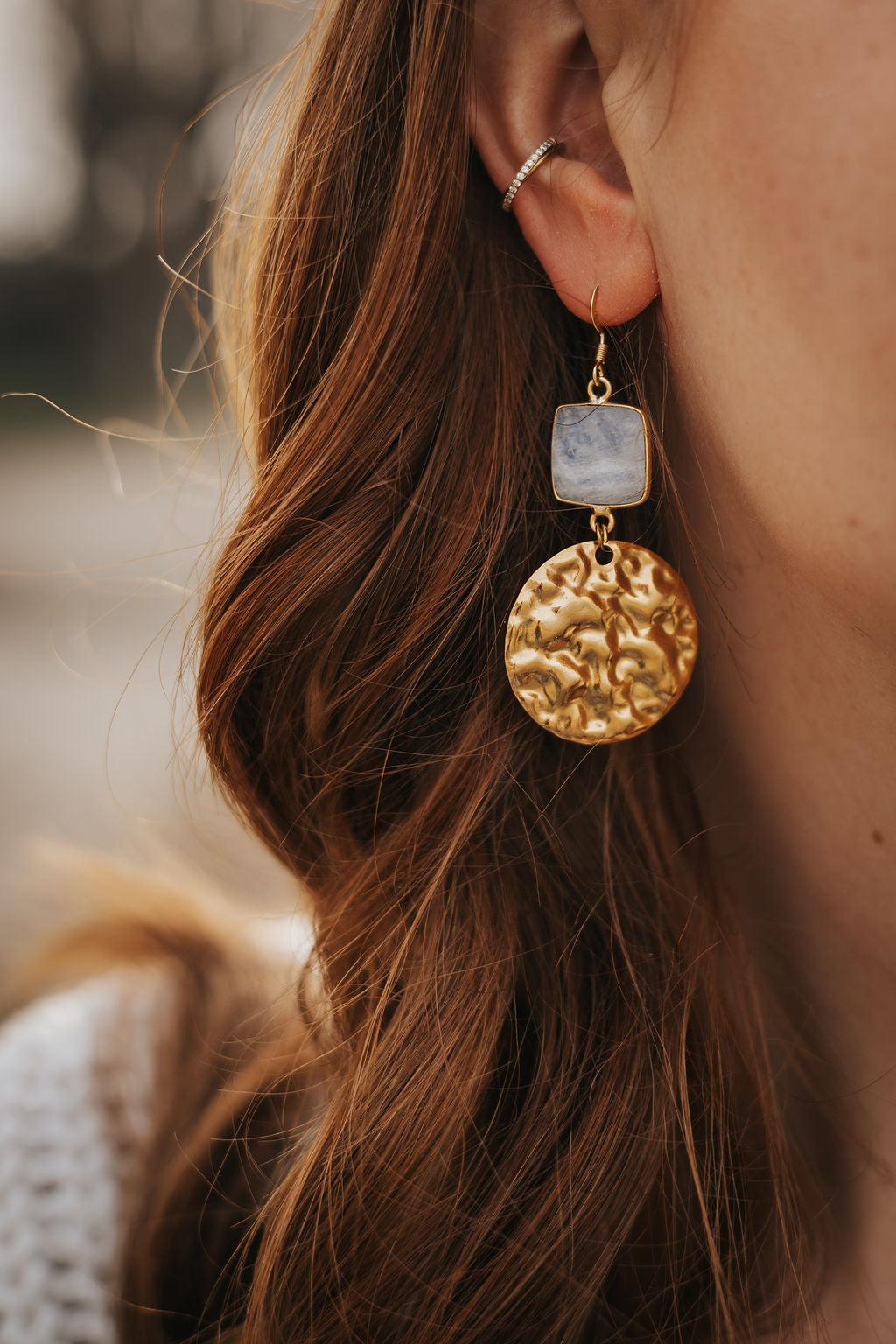 Boucle d'oreille Lunéa 🌙
