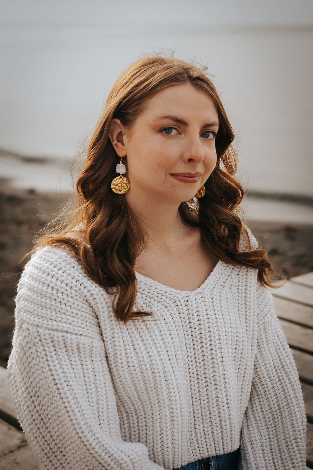 Boucle d'oreille Lunéa 🌙