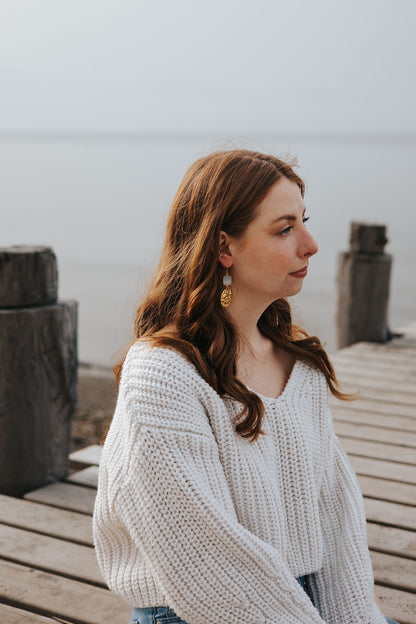 Boucle d'oreille Lunéa 🌙