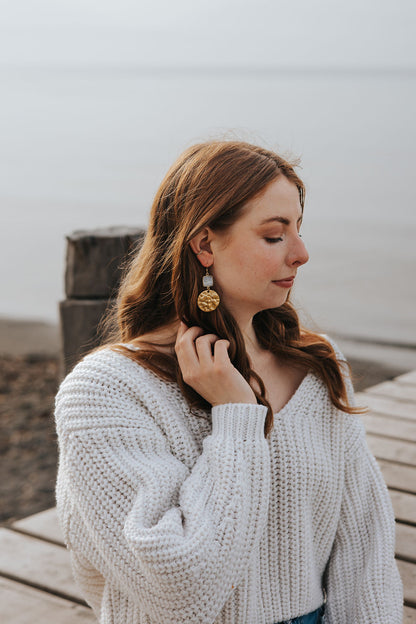 Boucle d'oreille Lunéa 🌙