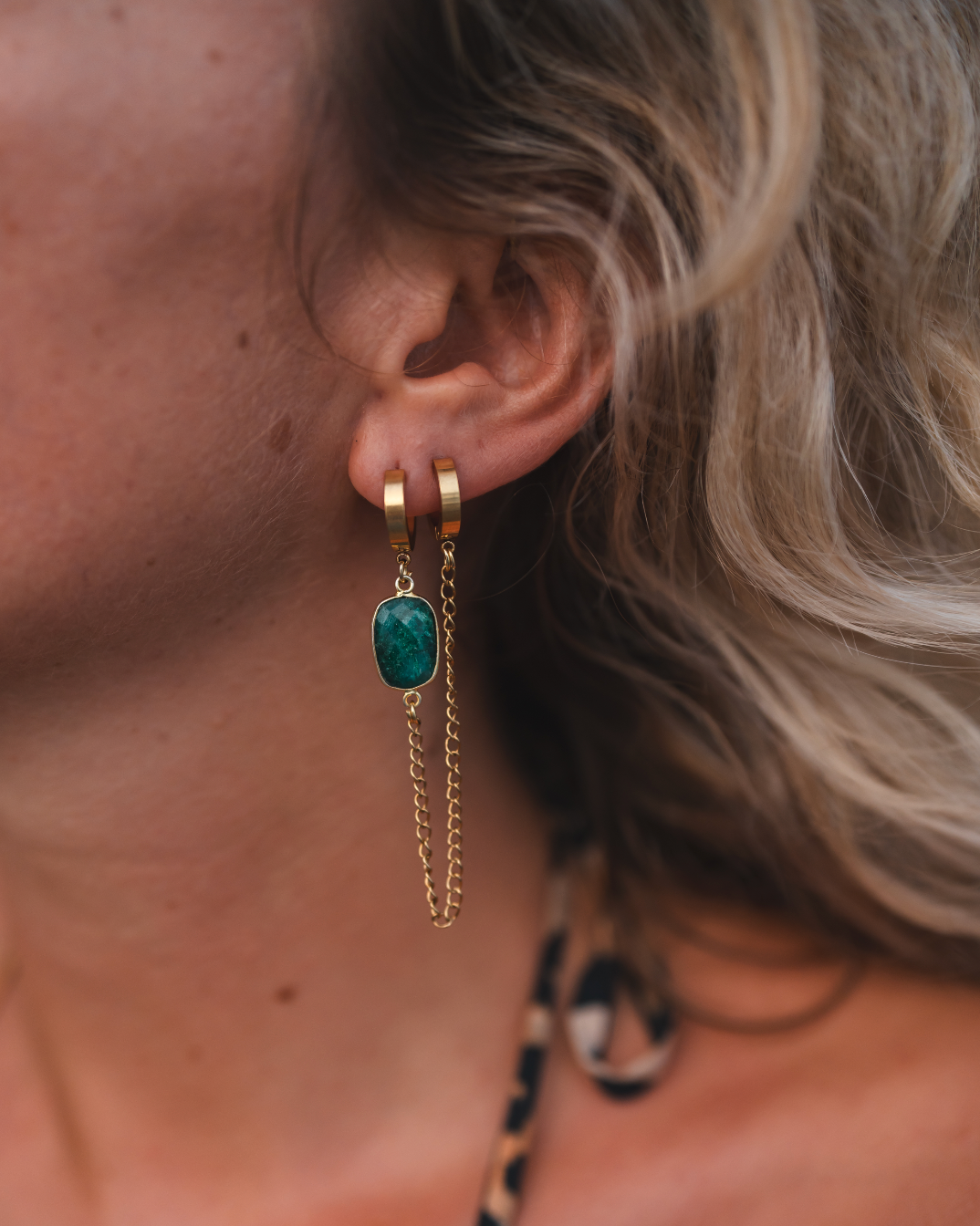 Duo d'émeraudes - boucles d'oreilles émeraudes protectrices 💚