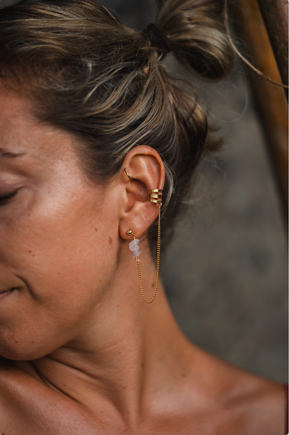 🌸 Douceur & Éclat réunis – Boucle d’oreille à l’unité