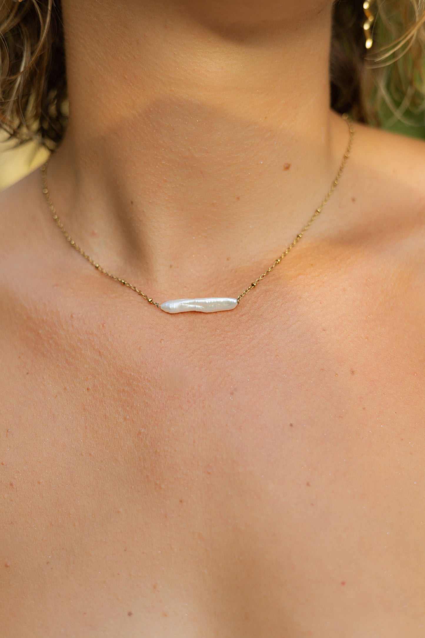 Collier "Nacre & Coquillage doré" 🐚