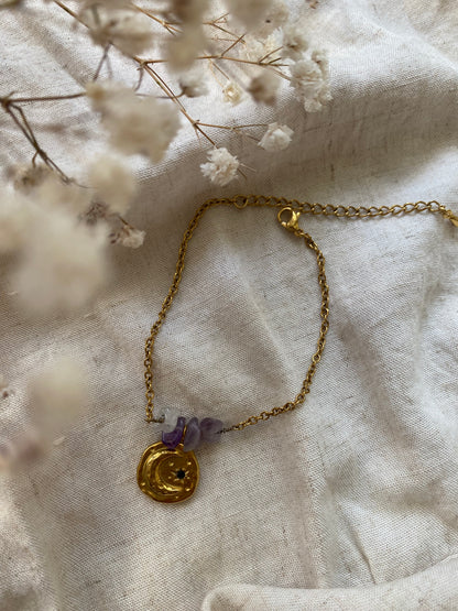 Bracelet « Lune d’Améthyste » ✨💜