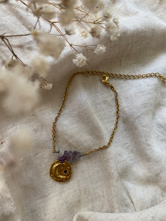 Bracelet « Lune d’Améthyste » ✨💜